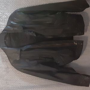 Vintage Men leather coat w/zipout thinsulate liner